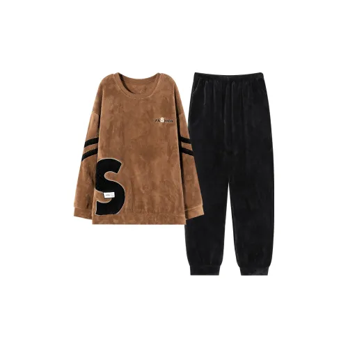 MADALLO Коричневый Мужской Пижамный Комплект