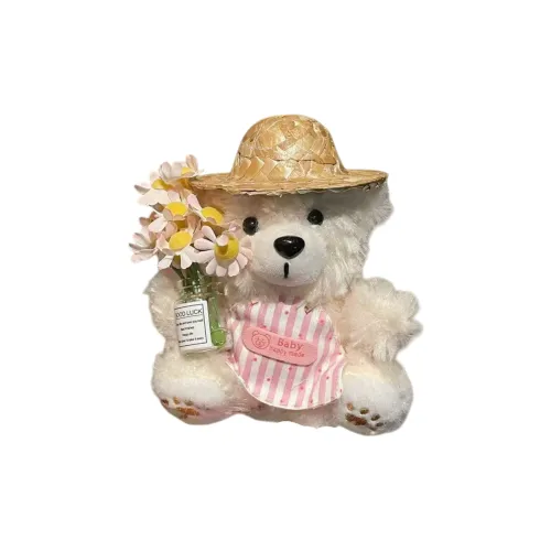 DIAIWAI Обнимающий Цветочный Дизайн Печенье Медведь Плюшевый Игрушечный Брелок Мультяшная Кукла Креативное Украшение Плюшевый Брелок 18 см Высокий