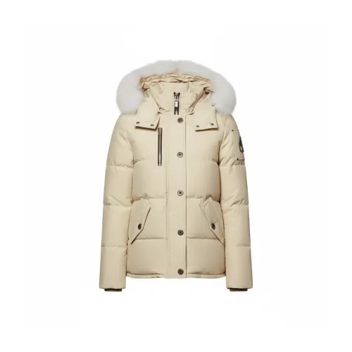 Moose Knuckles Пуховик Зимний Женский Фарфорово-белый