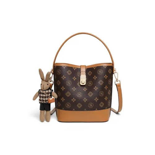 Younger Song Сумка из синтетической кожи Женская Кофейного цвета