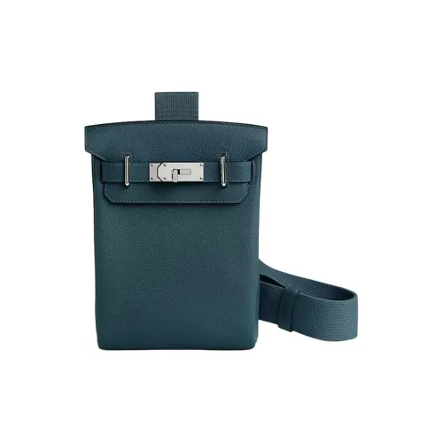 HERMES Hac a Dos Коровья кожа Togo Сумка на плечо Мужской N7 Tempête Бурно-синий