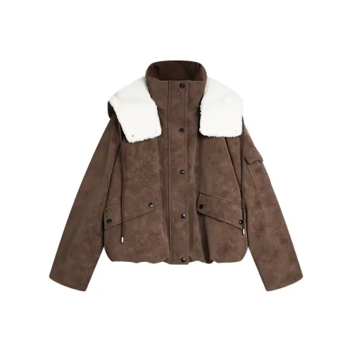 ELLE Кофе Женские Пуховики