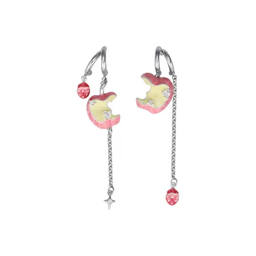 ZWU Сплав Капля Глазурь Серьги с Цирконом Женские