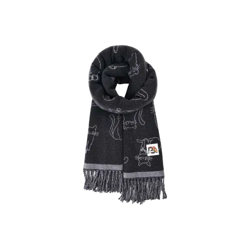 Supremo Cat Полиэстер Трикотаж Шарфы Унисекс