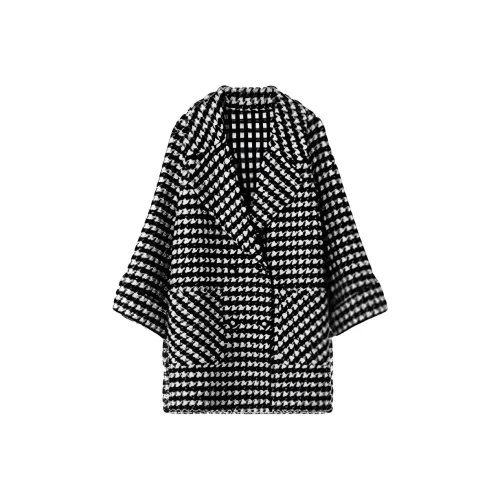 GRAYISMOON Гусиная лапка Женское пальто