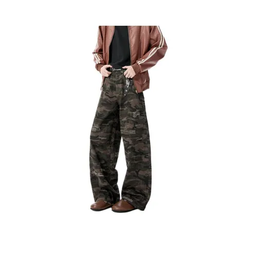 BAOZAN Камуфляж Унисекс Повседневные Штаны
