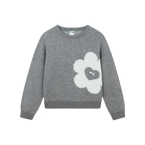 PUMA Свитер Sportstyle Series Темный Фотиния Серый Детский