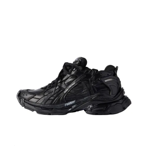 Under Armour x Balenciaga Runner Low Топ Толстая подошва Кроссовки Мужские Черные