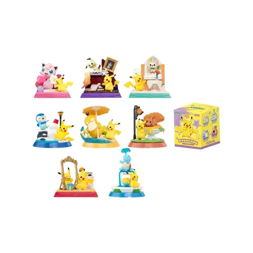 FUNISM Pokémon Pikachu Wa Its Friends Collection Фигурка Сувениры и украшения Слепые коробки Один Mystery Коробка Целая коробка 8 шт