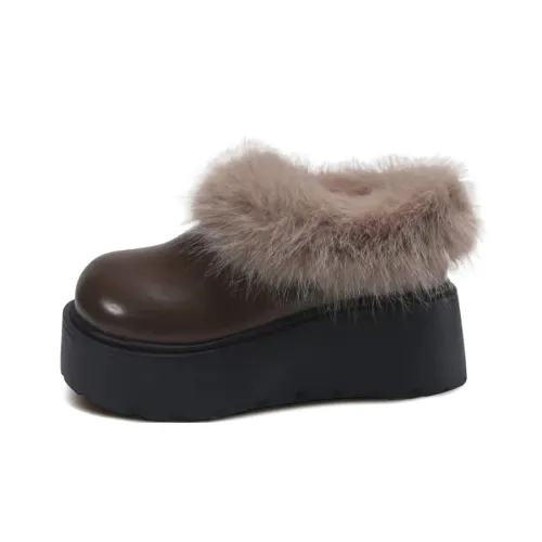 7 SEVFUN FLUFFY Флис с подкладкой Теплоизоляционный Милый Повседневный Ботинки с щиколоткой (размер в длину) Женские