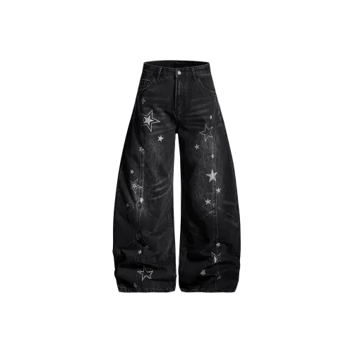 Captainbeer Черные Женские Джинсы