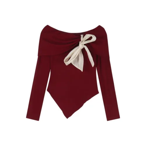 MDEHT Красный Женский Трикотаж