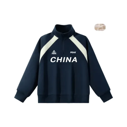PEAK Темно-синий PK Китай Текст KIDS Свитшоты