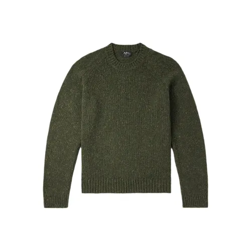 A.P.C Зеленые Мужские Свитера