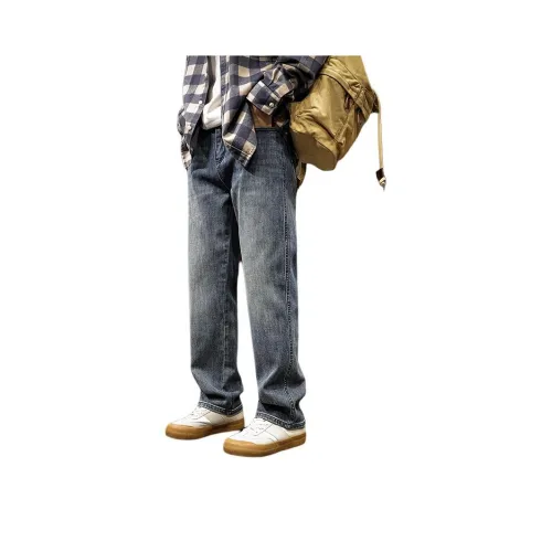 LUJIEBANG Синий Мужской Джинсы
