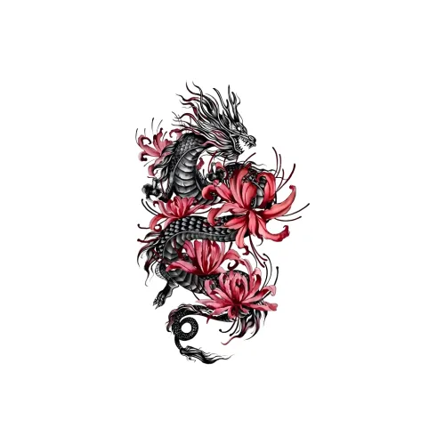 LIEJI Beyond Spirit Dragon Herbal Tattoo Стикер