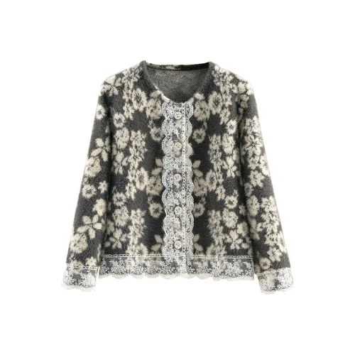 TOUCH Cropped Coat Women's Black Gray TOUCH Укороченное пальто женское черное серое