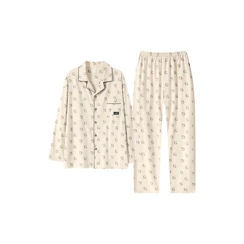 FENTENGCARE Абрикос Мужской Пижамный Комплект