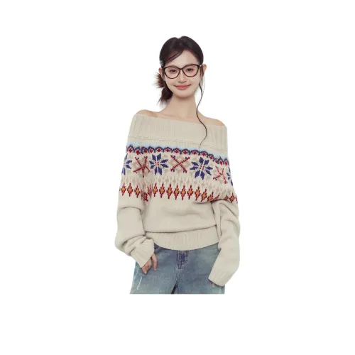 IWZI Винтаж Жаккард Женский Трикотаж