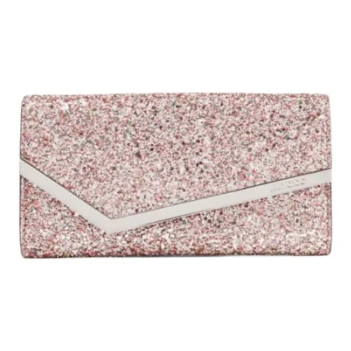 Jimmy Choo Ткань Клатч Стандартный Женский Красный и Серебряный