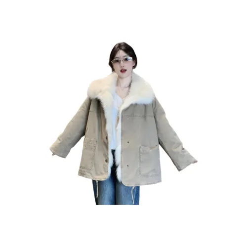 BABUGGE Светлый хаки [Премиум] Женские пуховики