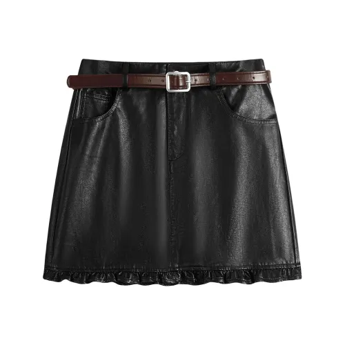 DITB Женские Кожаные Короткие Юбки