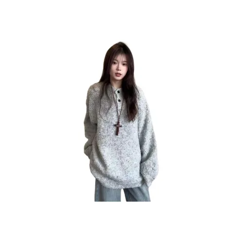 LANGQING Серый Женский Трикотаж