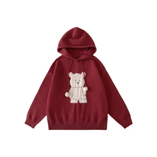 XIAOLIZI Бордовый Унисекс Трикотаж