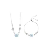 Счастливый клевер четырехлистный - синий