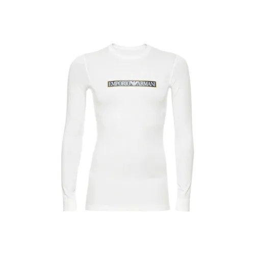 EMPORIO ARMANI Сливочный Мужской T-Рубашки