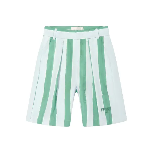 FENDI Зеленые Мужские Повседневные Шорты
