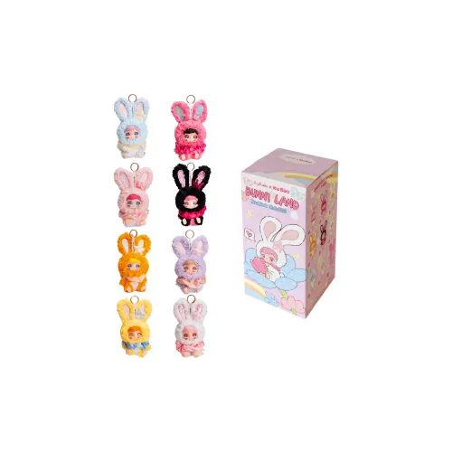 Hugbuddy Kubao Bunny Paradise Подвески Single Mystery Box Целая коробка 8 шт