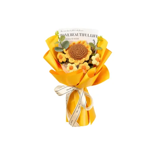 Pampered Journal Ручной работы Подсолнух Желтый Трикотажная ткань Букет DIY Игрушки