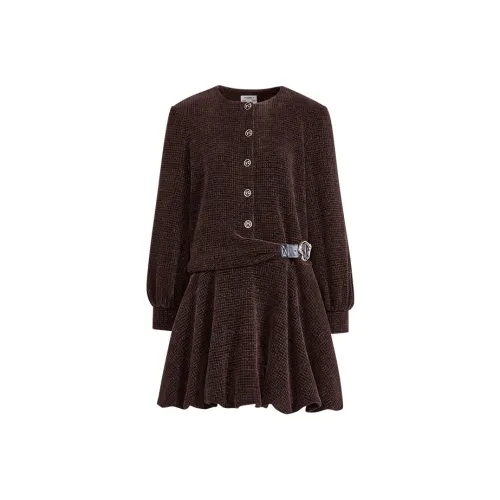 KUOSE Длинное платье с длинными рукавами женское