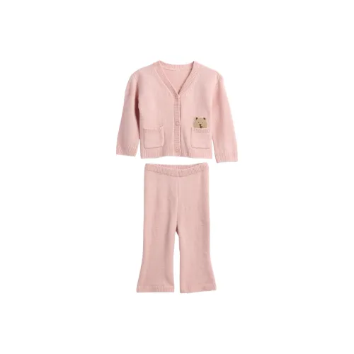 GAP Повседневная спортивная одежда CashSoft Медвежонок Карман Кардиган Свитер Комплект 2 предмета Комплект для малышей и детей дошкольного возраста