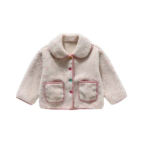 RHOBESAM Mutao Rainbow Пуговица Свитер Пальто Экрю Kids Утеплённые куртки