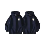 Пара 2 пачки (Темно-синий синий с флисовой подкладкой худи и свитшоты + темно-синий синий с флисовой подкладкой худи и свитшоты)