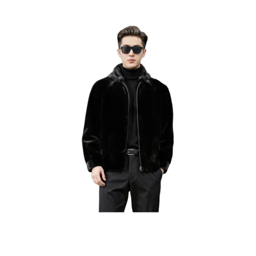 BANGBOY X IZTION Черный Двусторонний стиль Мужская меховая одежда