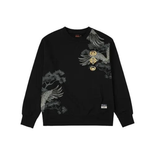 EVISU Черный Мужской Свитшот