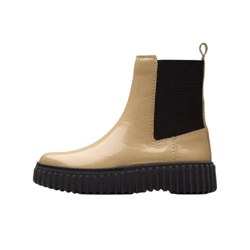 Clarks Torhill Maple Chelsea 4CM Женские Бежевый