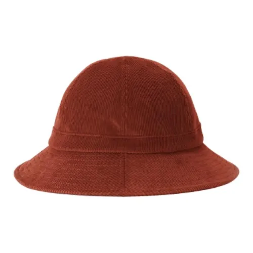 MUJI Cotton Bucket Hats Унисекс Кирпичный Красный