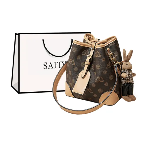 safiya ПУ (полиуретан) Сумка через плечо Женская Кофейного цвета