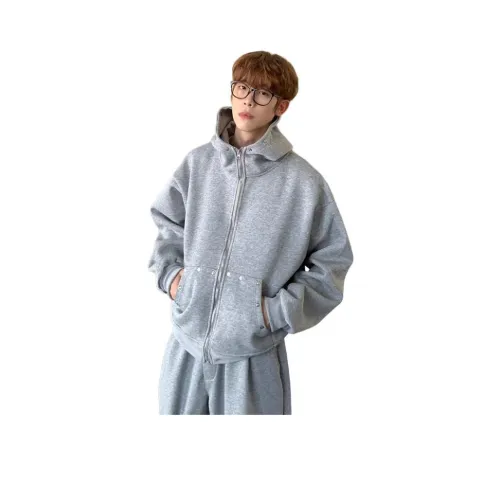 ZUOFEILI Светло-серый Унисекс Свитшоты