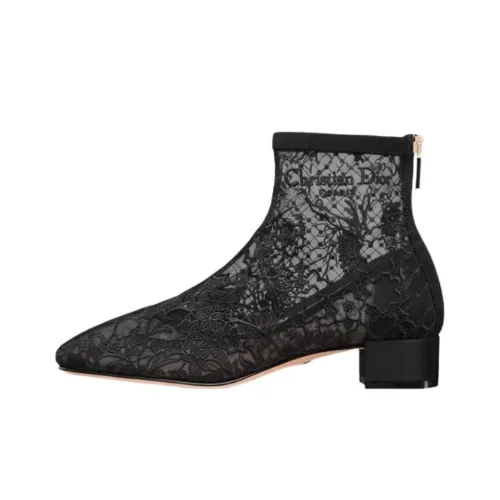 DIOR Naughtily D Ботильоны 3 см Женские Черный