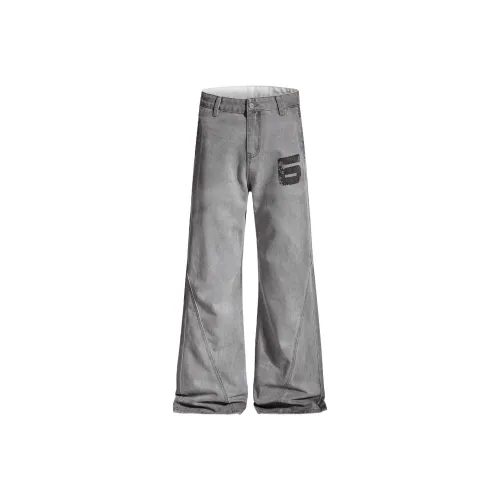 GEOGRE ALEX Серый Мужские Джинсы