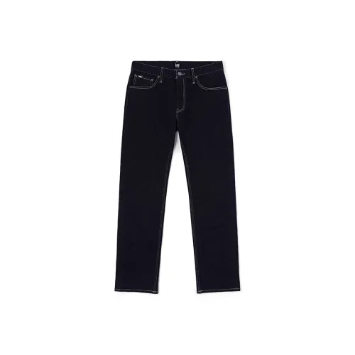 Lee Темно-синий Мужской Джинсы