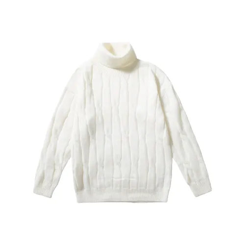 PASOK Водолазка Однотонный Свитер Унисекс