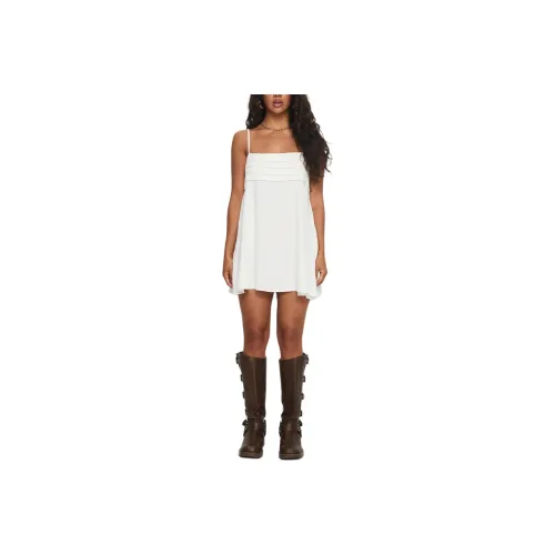 PRINCESS POLLY EVERY Breath Linen Shift Mini Dress Slip Dress Women's