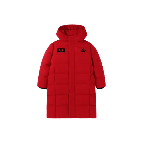 PEAK Красный PK Китай Черный Красный Правая сторона Верх K+PK Логотип Черный K Kids Пуховые куртки