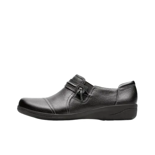 Clarks Cheyn Madi Повседневные кожаные туфли Женские Черный